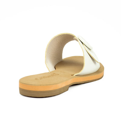 Cardams ECLA RSS 00008 Mocha Beige/Taupe/White Women Flat Sandals
